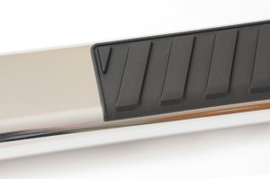 Ford Full Size Truck Side Steps - Dee Zee - 6 In Oval - Stainless Steel - `99-`23